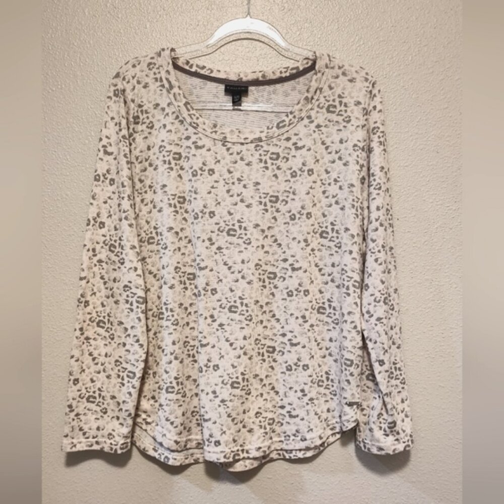 Tahari animal print top